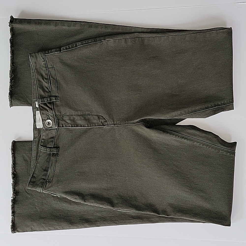 a loves a Pants Slacks Trousers Bottoms High Rise Slim Flare Stretch Frayed 29